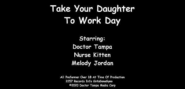  Cheerleader Melody Jordan Gets Sports Physical From Doctor Tampa & Daughter On Take Your Daughter To Work Day @ GirlsGoneGynoCom